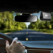 YiBai HD Mini Driving Recorder Hidden Starlight Night Vision HD Lens ADAS Driving Assistance Function Rad-ar Speed Detection Alarm USB Large Screen Connection,Black